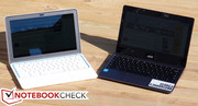 Links: HP Chromebook 11. Rechts: Acer C720-2800 Chromebook