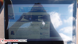 im direkten Sonnenlicht