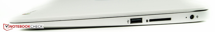 rechts: USB 2.0, SD-Kartenslot, Netzanschluss