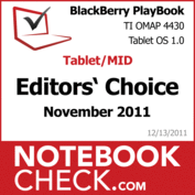 Award BlackBerry PlayBook WiFi 16 GB