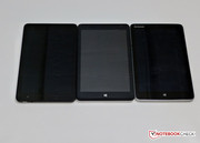 WinTab 800W mit Dell Venue 8 Pro (links) und Lenovo Miix 2 8 (rechts)