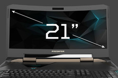 21 Zoll, geschwunges Display, Desktop-Grafikkarte: Acers neues Gaming-Flaggschiff ist definitv ein Hingucker. (Foto: Acer)