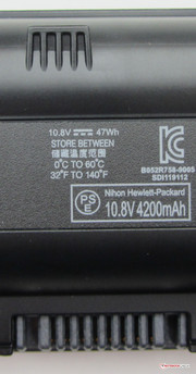 ... und bietet eine Kapazität von 47 Wh.