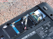 Hier sitzt das WLAN-Modul, das optionale 3G-Modem