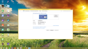 bei FullHD verringert sich die Arbeitsfläche um drei Viertel
