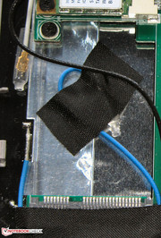 Das Tablet ist auf die Aufnahme eines 3G-Moduls vorbereitet.