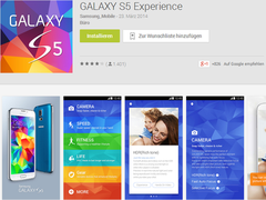 Die Galaxy S5 Experience App bietet einen Ausblick auf die Features des neuen Samsung-Flaggschiffs (Bild: Eigenes)