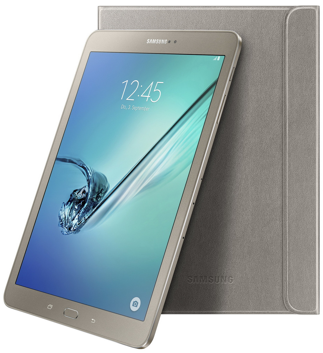 Samsung Galaxy Tab S2 9 7 Jetzt Auch Im Gold Look Mit Passendem Book Cover Notebookcheck Com News