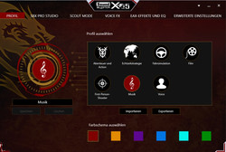 Feinabstimmung und Profile im Sound-Manager