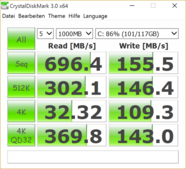 CrystalDiskMark NVMe 128 GB Update
