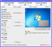 Die Touchpad-Einstellungen sind umfangreich und intuitiv.
