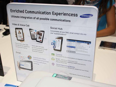 IFA 2010: So stellt sich der Hersteller die Nutzung des Galaxy Tab vor.