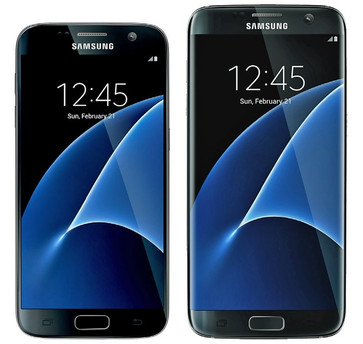 Das Samsung Galaxy S7 (links) und das Galaxy S7 Edge (rechts) (Bild: Evleaks via Venture Beat)