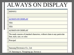 Samsung: Markenschutz für Always-on-Display beantragt