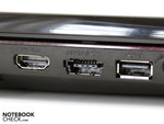 HDMI, USB-eSATA kombiniert, USB