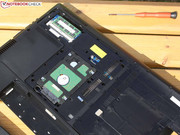 Zu wechseln sind lediglich die Festplatte und der Arbeitsspeicher.