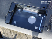 Die 2.5-Zoll HDD überträgt keine Vibration aufs Gehäuse.