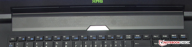 die Lautsprecherleiste des XMG A705