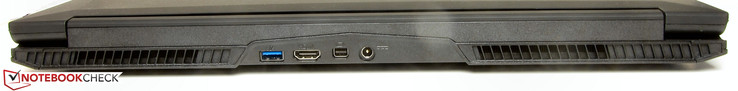 Rückseite: USB 3.0, HDMI, Mini-Displayport, Netzanschluss
