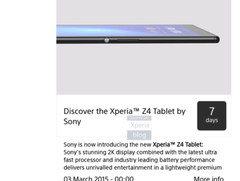 Sony: Xperia Z4 Tablet mit 2K Display aufgetaucht