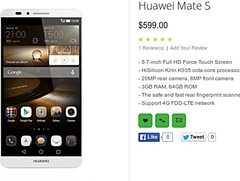 Huawei: Mate S soll Force Touch Display bieten