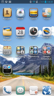 Der Launcher hört auf den Namen "Emotion UI" und ist