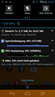 So bleiben auch das Info- und Schnellzugriffsmenü unverändert.