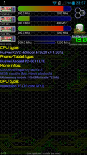 Der HiSilicon K3V2 mit einem Takt von 1,5 GHz.Der HiSilicon K3V2 mit einem Takt von 1,5 GHz.