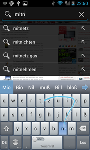 Die Tastatur beherrscht unterschiedliche Eingabemodi.