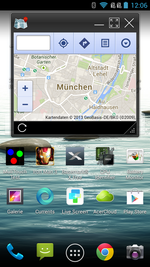 Multitasking: Einige Apps, hier Maps, lassen sich im eigenen Fenster ausführen.