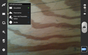 Die Kamera-App bietet nur wenig Einstellmöglichkeiten.