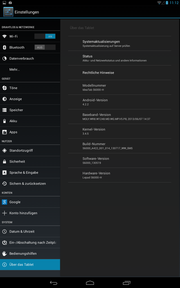 Android 4.2.2 ist vorinstalliert und erinnert an die Nexus-Optik.