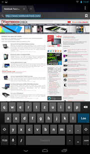 Im Hochkant-Modus ist ausreichend Platz auf dem Bildschirm.