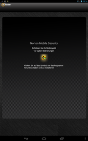 "Norton Mobile Security" ist nicht deinstallierbar.