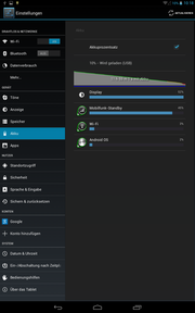 ...zusätzlich Strom, damit der Akku noch länger hält.