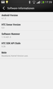 Unter Android 4.1.2 und Sense 5.0 erreicht der Akku keine...