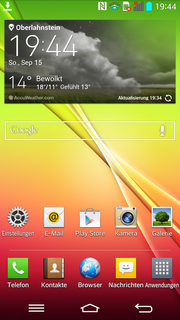 Die Anpassungen von LG ziehen sich durch die komplette Welt von Android.