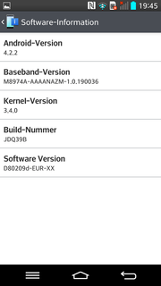 Android 4.2.2 ist vorinstalliert. Wann es ein Upgrade auf 4.3 geben wird ist ungewiss.