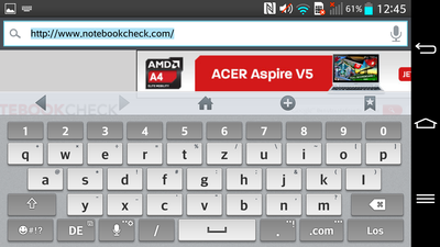 ...ist der Platz auf dem Screen etwas knapp.