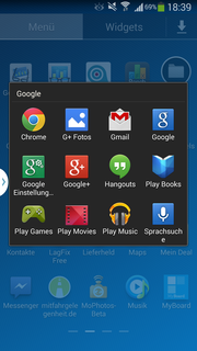 ...kein Problem beim Touchwiz-Launcher.