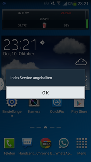 ...ein großes Problem. Erst das Entfernen der SD-Karte brachte einen Erfolg.