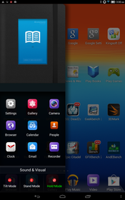 Die Smart Side Bar - im Halten-Modus