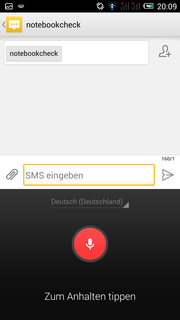 Auch möglich: Sprachdiktat von Nachrichten oder Suchbegriffen. Das funktioniert mal mehr, mal weniger gut.