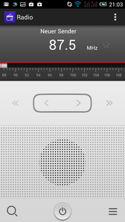Auch ein Radio ist integriert.