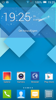 ...wurde von Alcatel vorinstalliert.