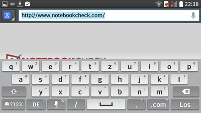 ...und in der Landscape-Ansicht