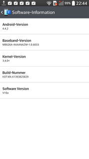 Mit Android 4.4.2 setzt LG auf ein topaktuelles Betriebssystem.