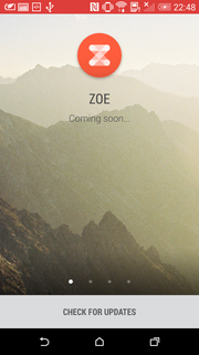 Schade, dass die Zoe-App noch nicht fertig ist.