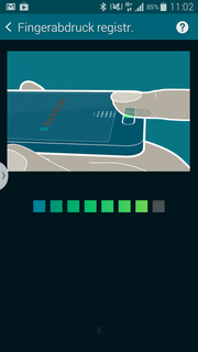 Neu ist, dass man auch per Fingerabdrucksensor sein Smartphone entsperren kann.