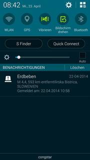 Und tatsächlich gab es offensichtlich nur 600 Kilometer entfernt ein Erdbeben.